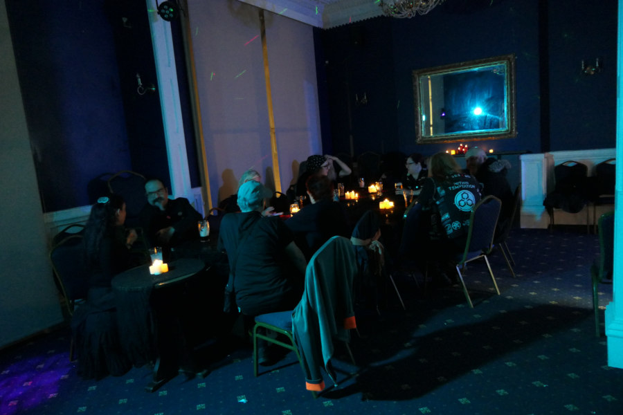 People chatting at Coagulation